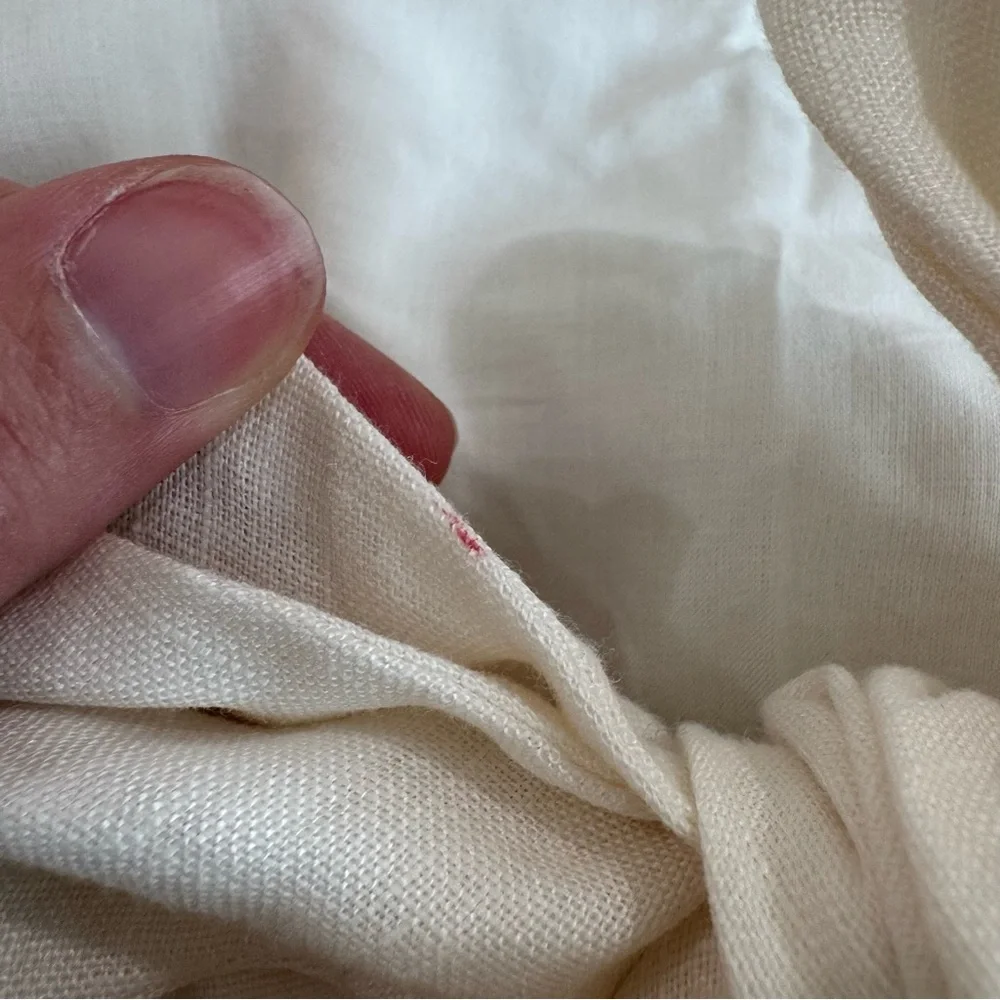 Trovata Birds of Paradis ROSA Dress –‎ 100% Linen – Ivory – Size M Anthropologie - Picture 10 of 12